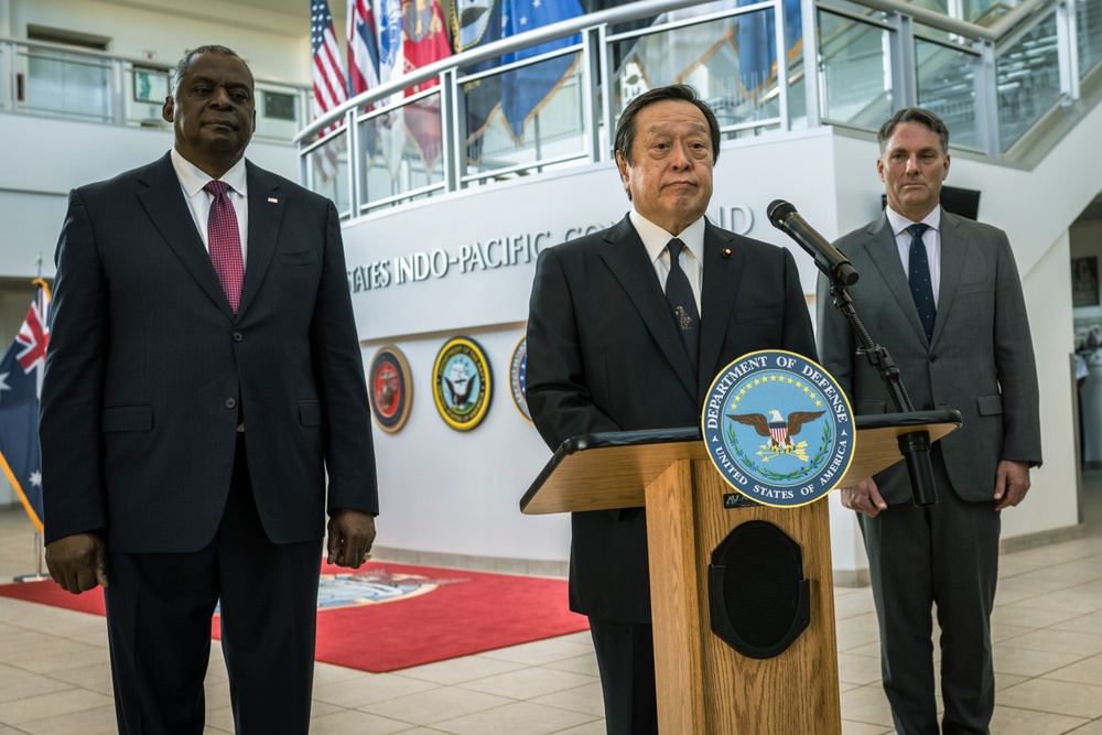 SECDEF Tri Lateral Meetings in Hawaii with Japan and Australia