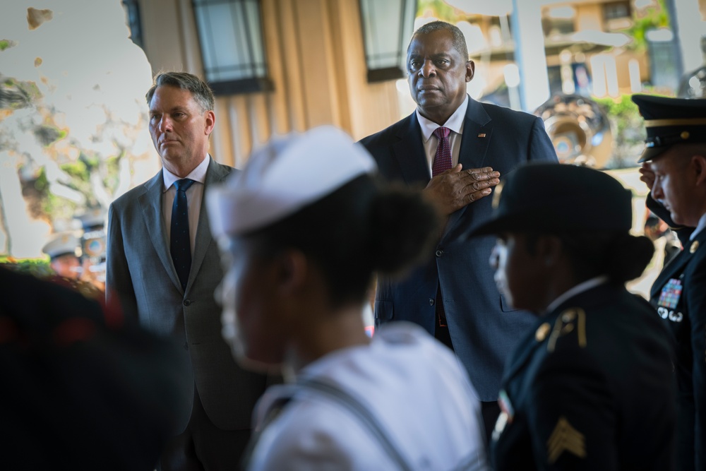 SECDEF Tri Lateral Meetings in Hawaii with Japan and Australia