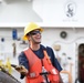 Coast Guard Cutter Marcus Hanna works buoys in the Northeast