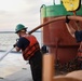 Coast Guard Cutter Marcus Hanna works buoys in the Northeast