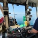 Coast Guard Cutter Marcus Hanna works buoys in the Northeast