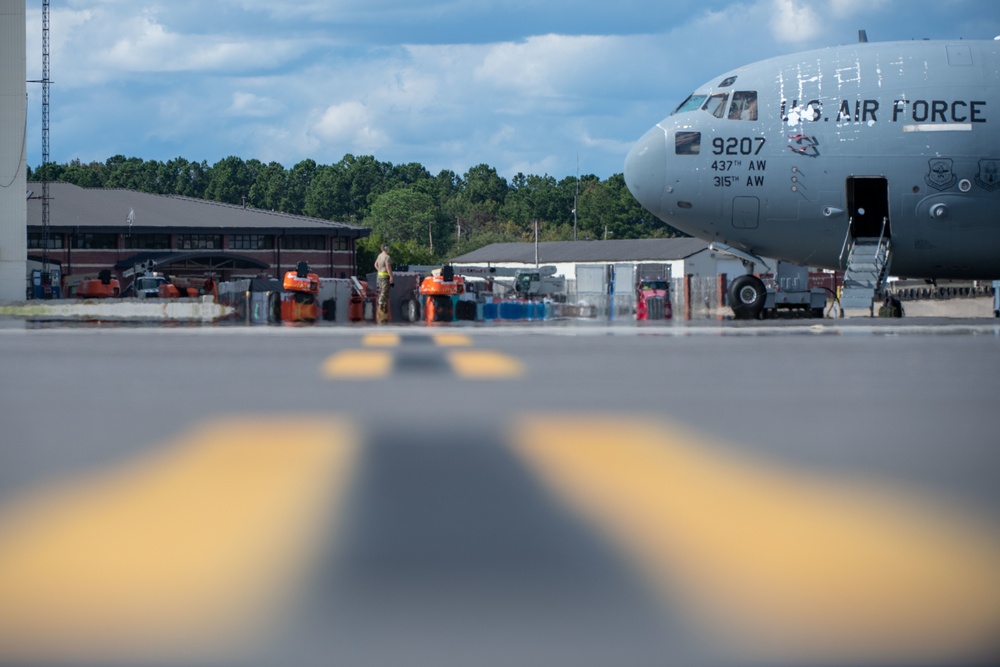 C-17s return to JB Charleston after Hurricane Ian