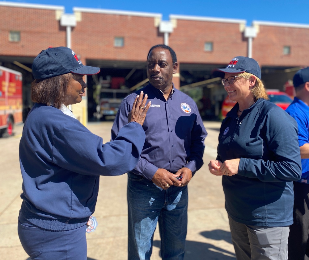 FEMA Administrator Greets Representative Val Demings and Mayor Jerry Demings