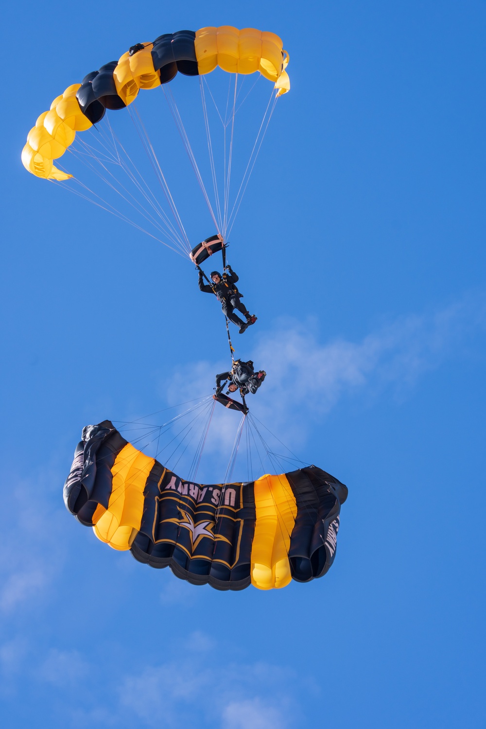 The U.S. Army Parachute Team performs at Pacific Airshow