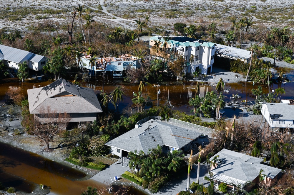 USCG overflight Sanibel, Fort Myers