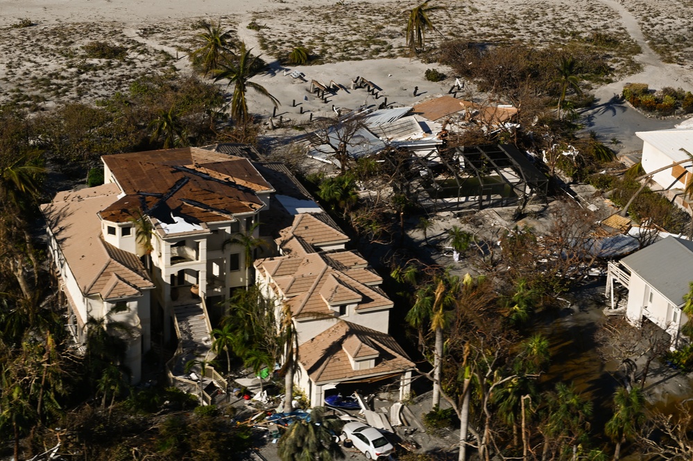 USCG overflight Sanibel, Fort Myers