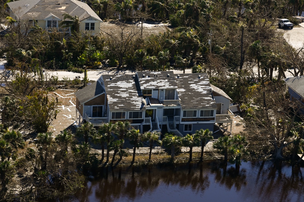 USCG overflight Sanibel, Fort Myers