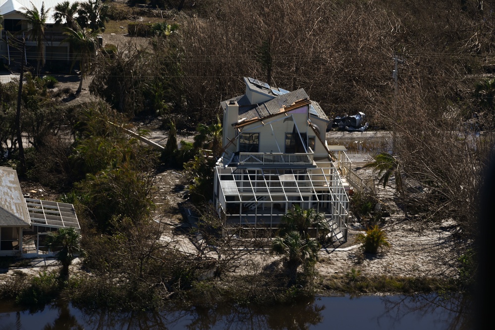 USCG overflight Sanibel, Fort Myers