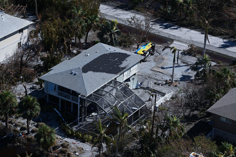 USCG overflight Sanibel, Fort Myers