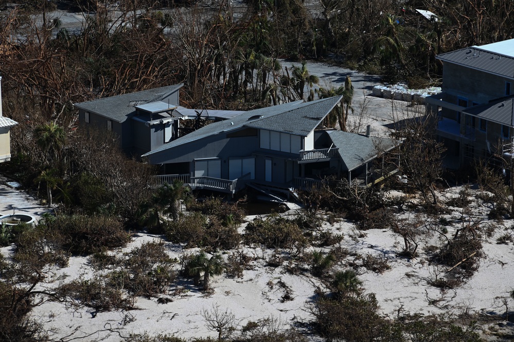 USCG overflight Sanibel, Fort Myers