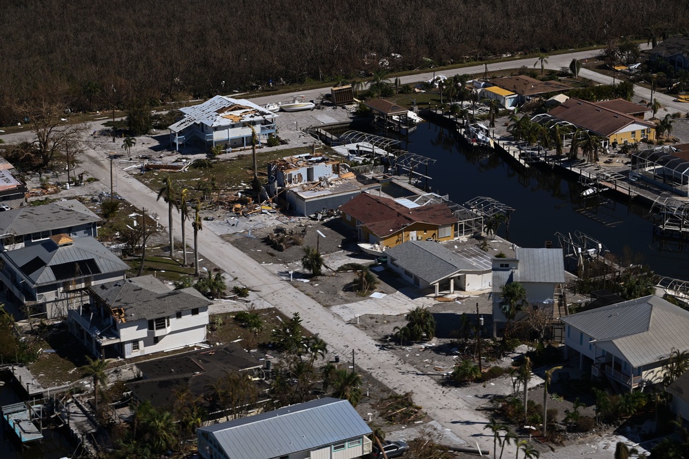 USCG overflight Sanibel, Fort Myers