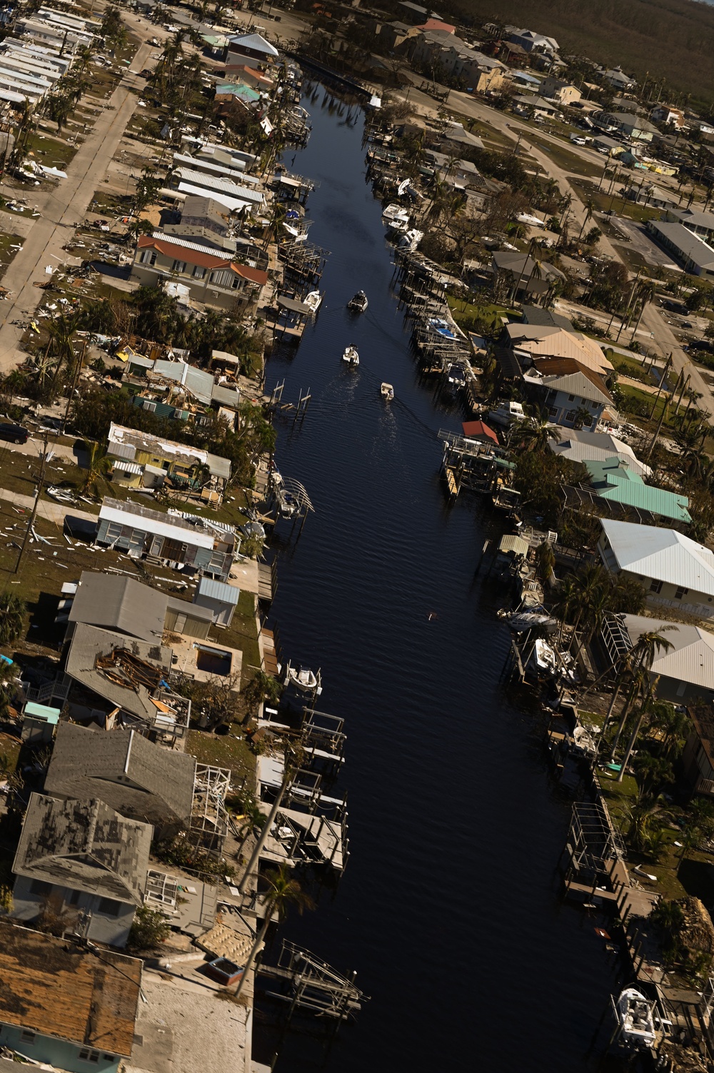 USCG overflight Sanibel, Fort Myers