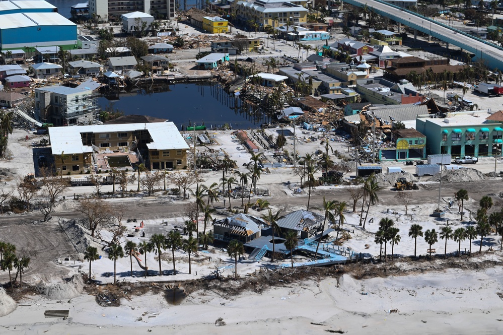 USCG overflight Sanibel, Fort Myers