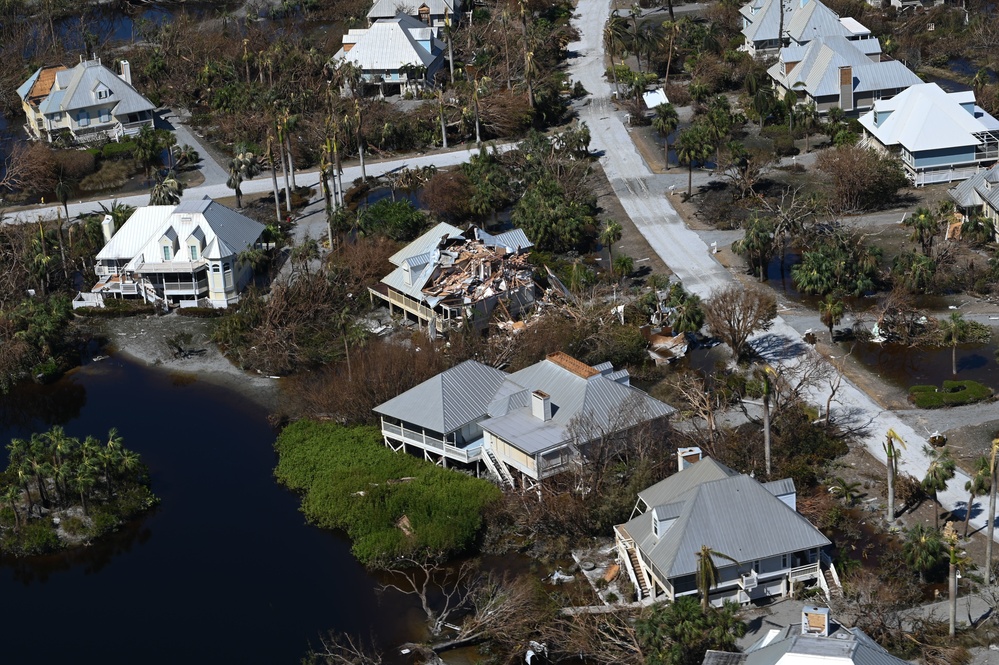 USCG overflight Sanibel, Fort Myers