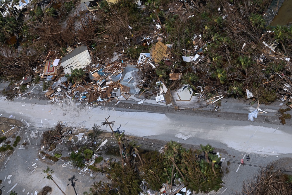 USCG overflight Sanibel, Fort Myers