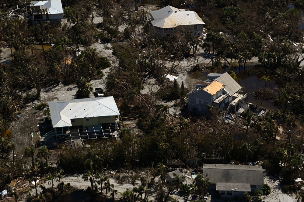 USCG overflight Sanibel, Fort Myers