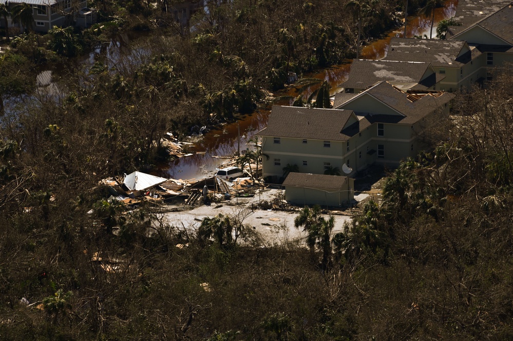 USCG overflight Sanibel, Fort Myers