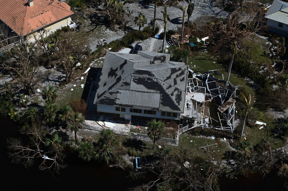 USCG overflight Sanibel, Fort Myers