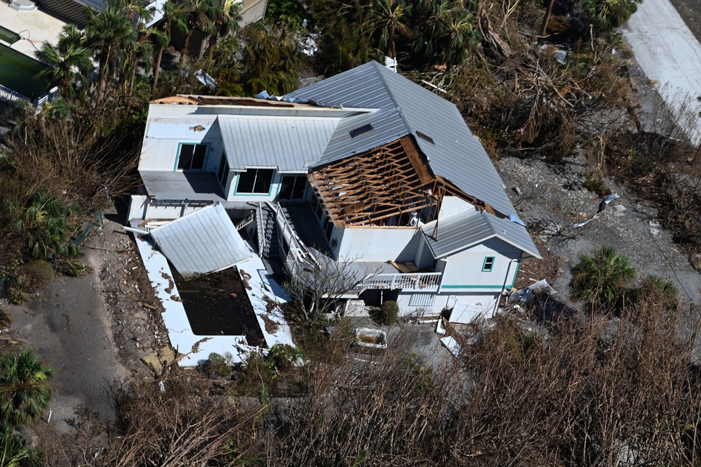 USCG overflight Sanibel, Fort Myers