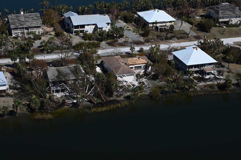 USCG overflight Sanibel, Fort Myers