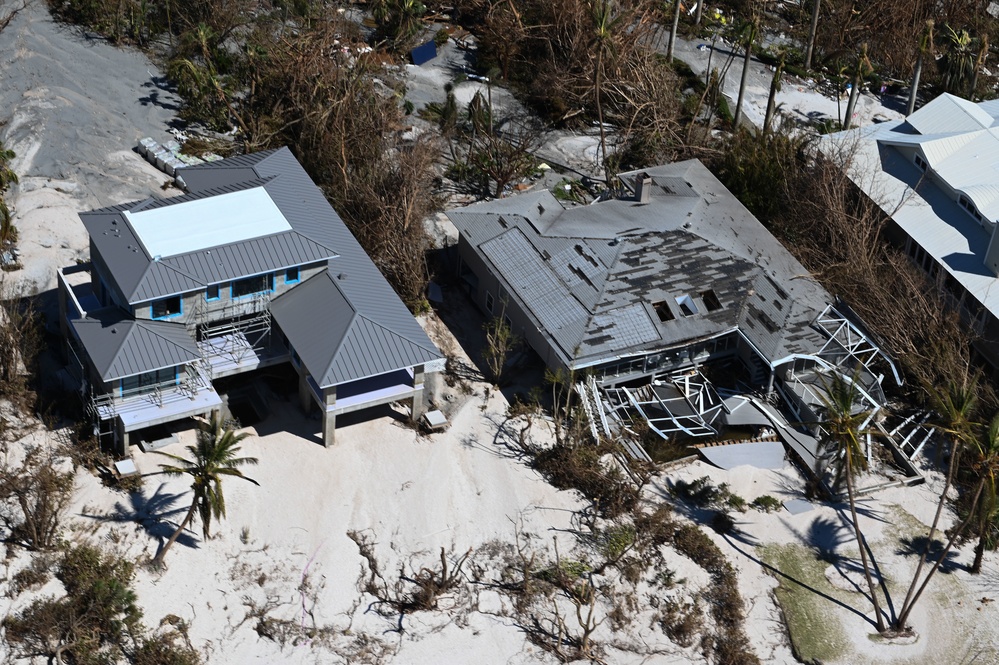 USCG overflight Sanibel, Fort Myers