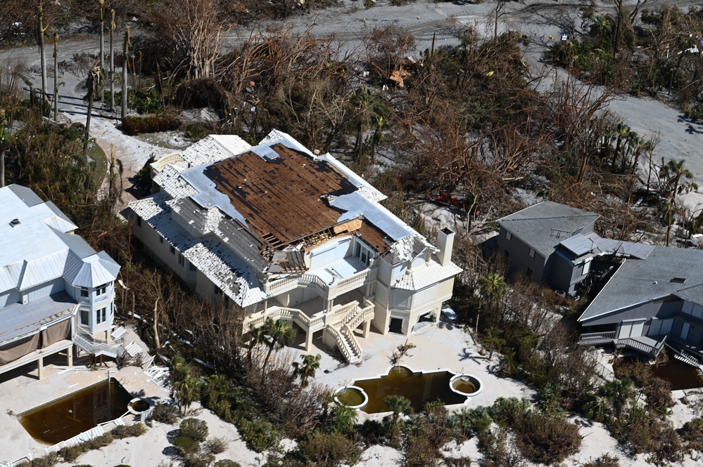 USCG overflight Sanibel, Fort Myers