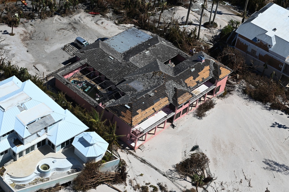 USCG overflight Sanibel, Fort Myers