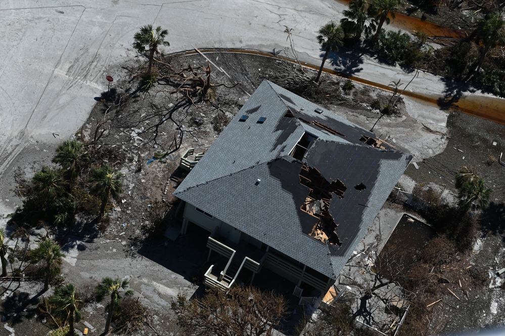 USCG overflight Sanibel, Fort Myers