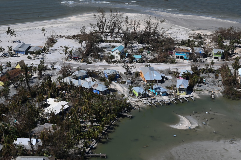 USCG overflight Sanibel, Fort Myers