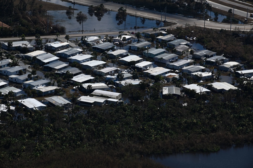 USCG overflight Sanibel, Fort Myers