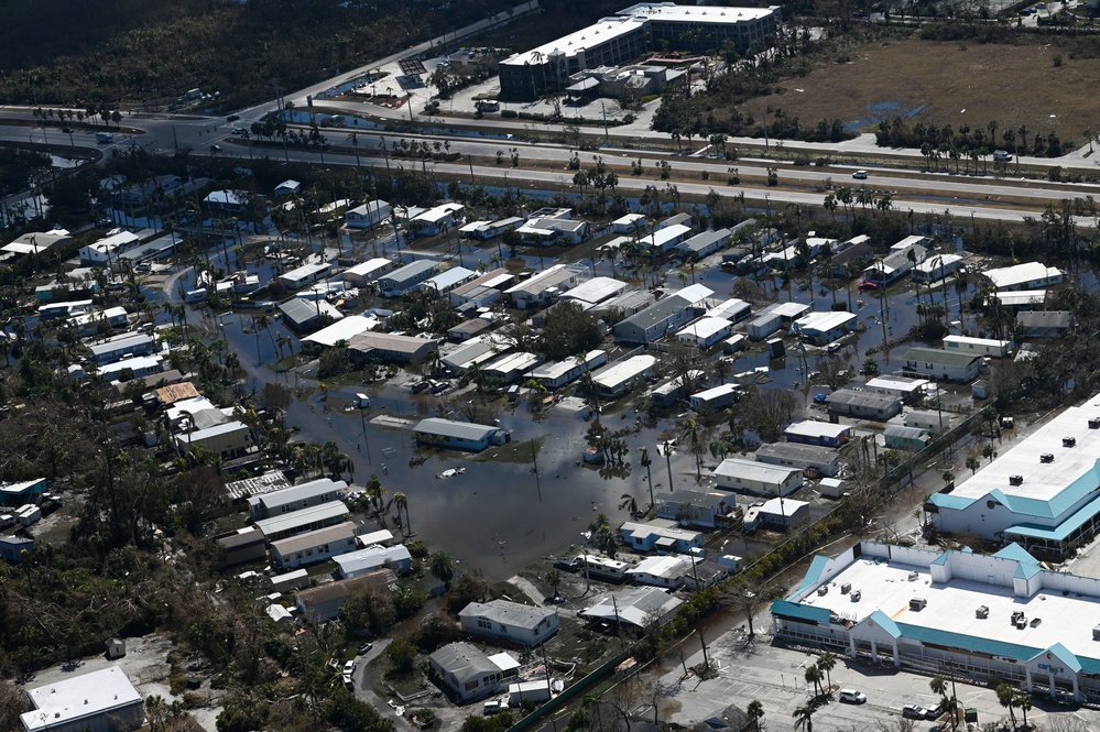 USCG overflight Sanibel, Fort Myers