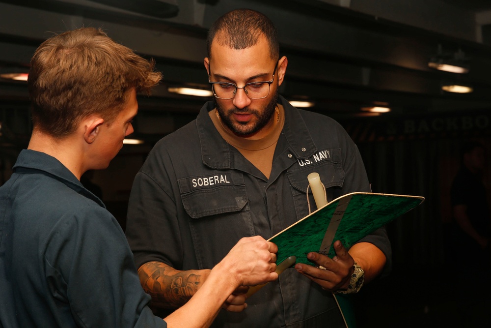 Abraham Lincoln Sailors receive training