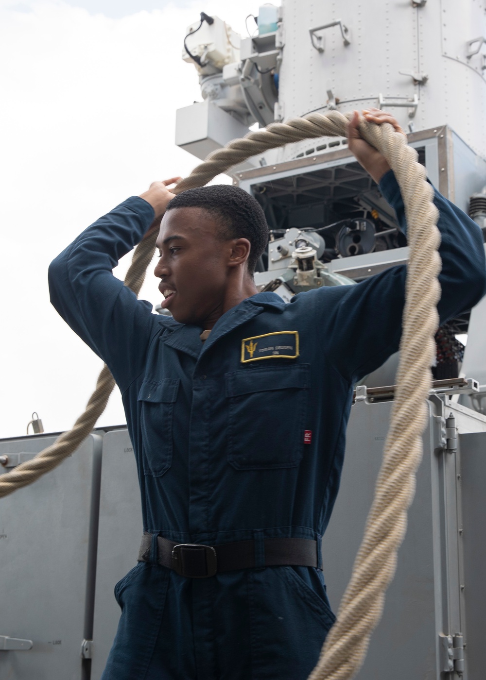 USS Tripoli Departs Manila