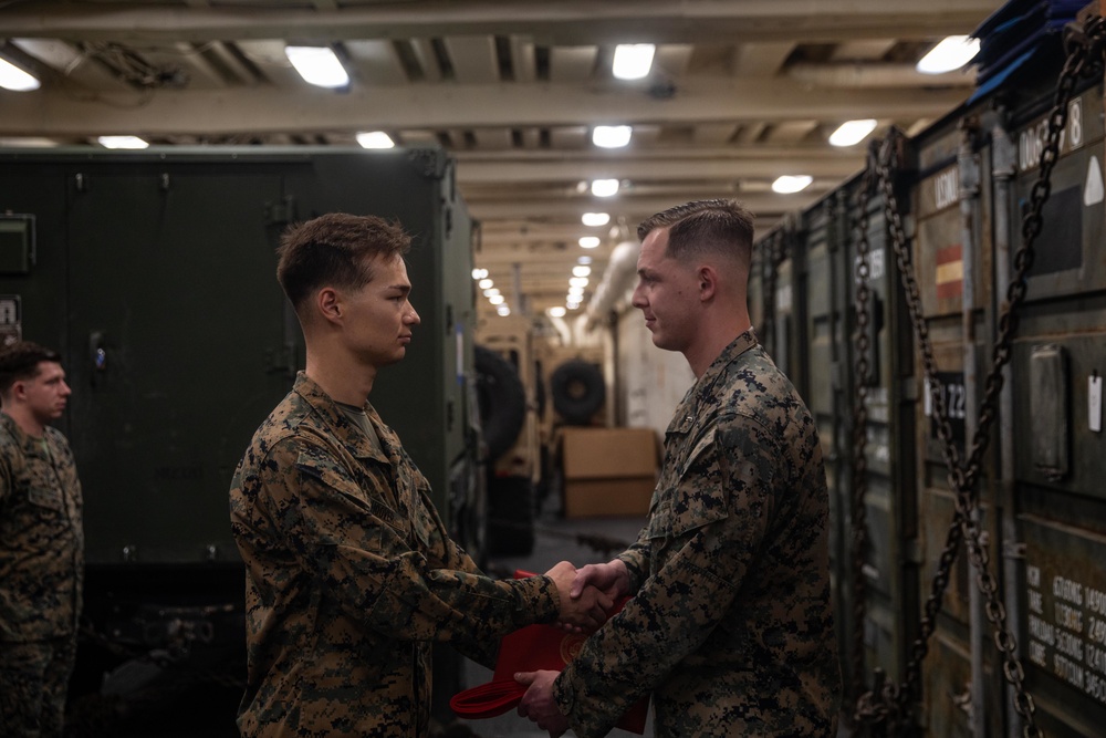 Cpl. Dylan Hoover Promotion