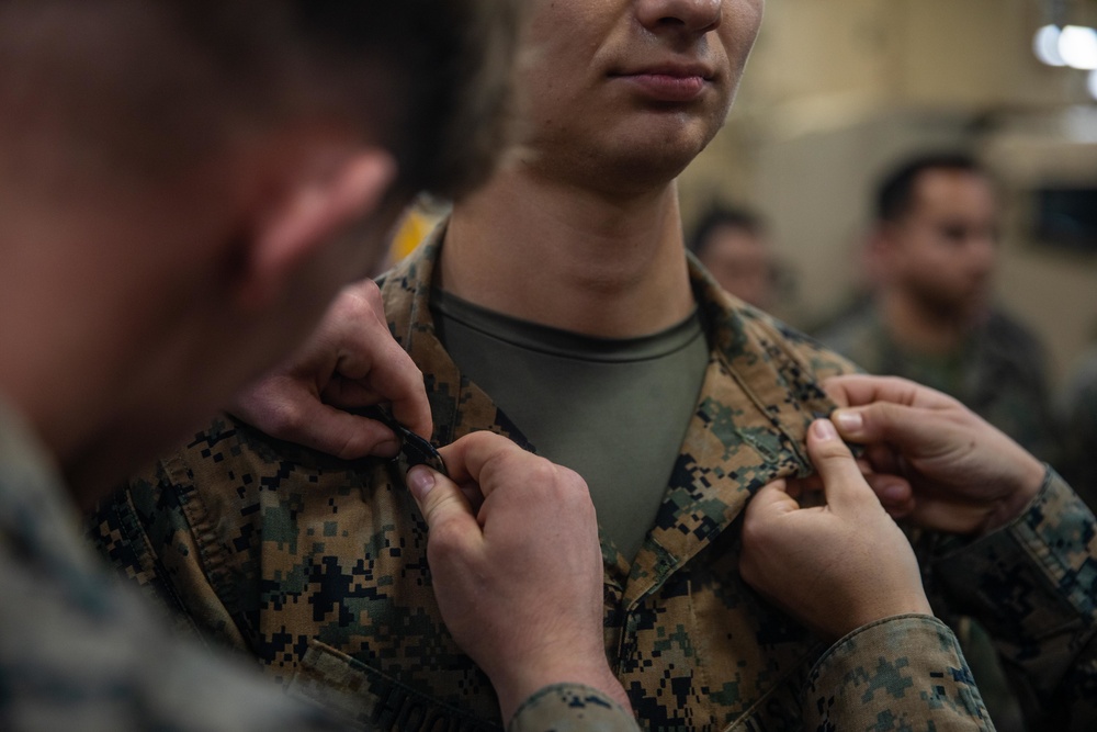 Cpl. Dylan Hoover Promotion