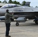 169th Fighter Wing F-16 fighter jets evacuate ahead of Hurricane Ian landfall