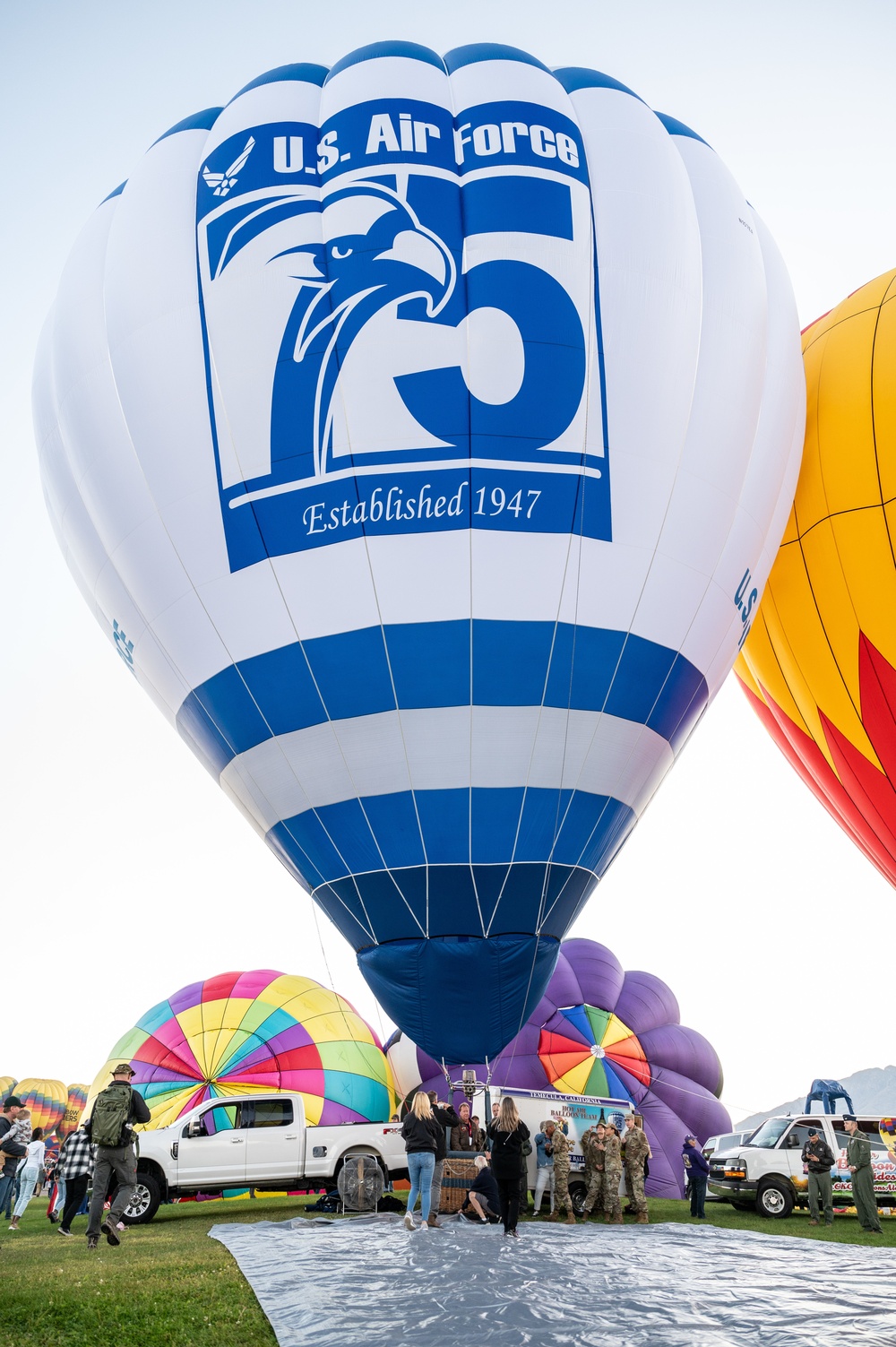 Air Force celebrates 75th anniversary at 50th annual Balloon Fiesta.