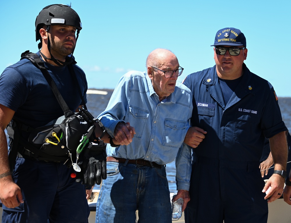 Coast Guard conducts search and rescue operations post Hurricane Ian landfall