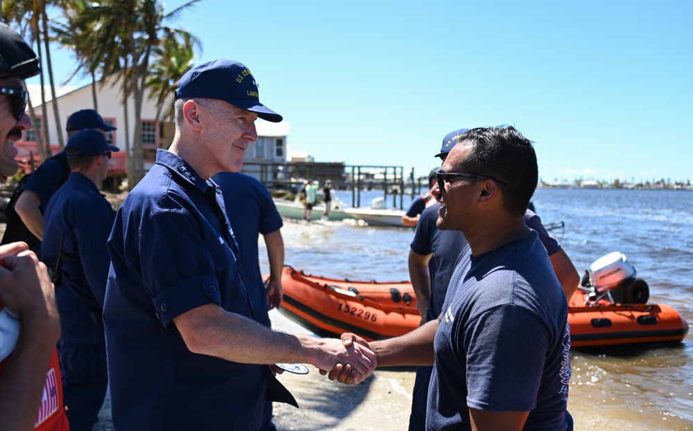 Coast Guard conducts search and rescue operations post Hurricane Ian landfall