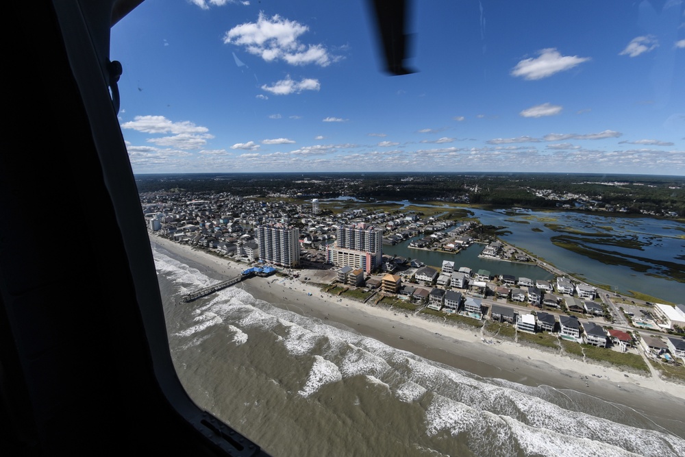 Hurricane Ian: South Carolina's governor visits the coast to assess damage and meet local responders