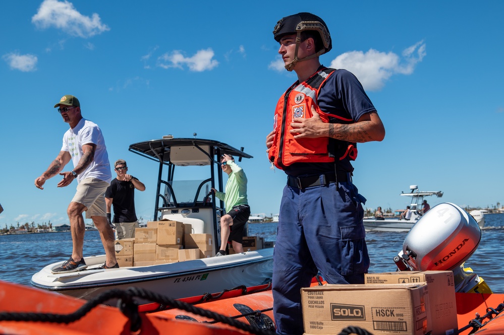 Coast Guard, partner agencies assist the people of Pine Island