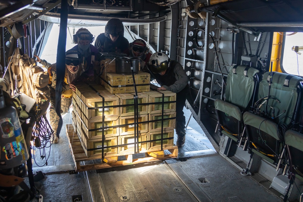 CLR-37 conducts air resupply with 12th Marines