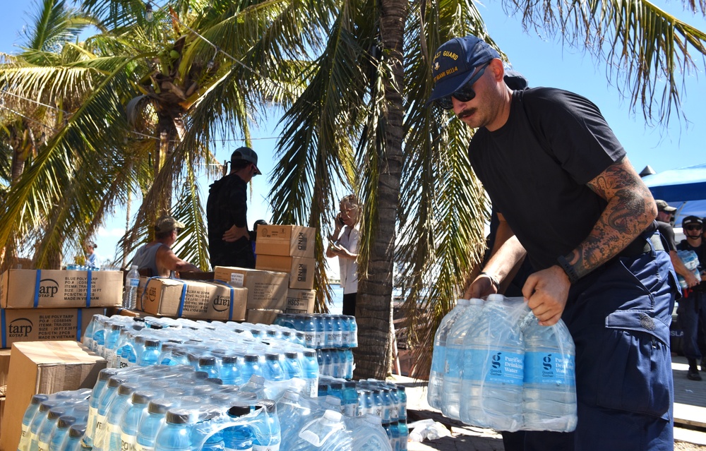 Coast Guard conducts wellness checks and facilitates access to transportation, food, and water after Hurricane Ian