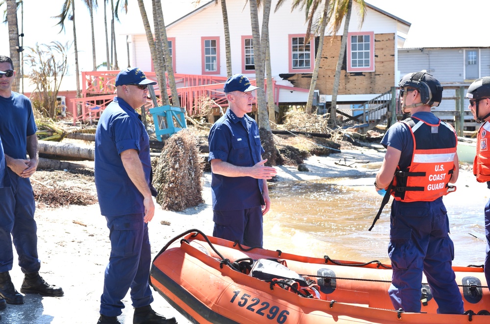 Coast Guard conducts wellness checks and facilitates access to transportation, food, and water after Hurricane Ian