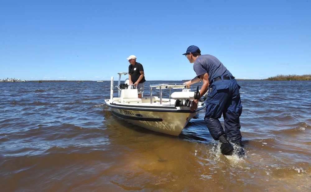 Coast Guard conducts wellness checks and facilitates access to transportation, food, and water after Hurricane Ian