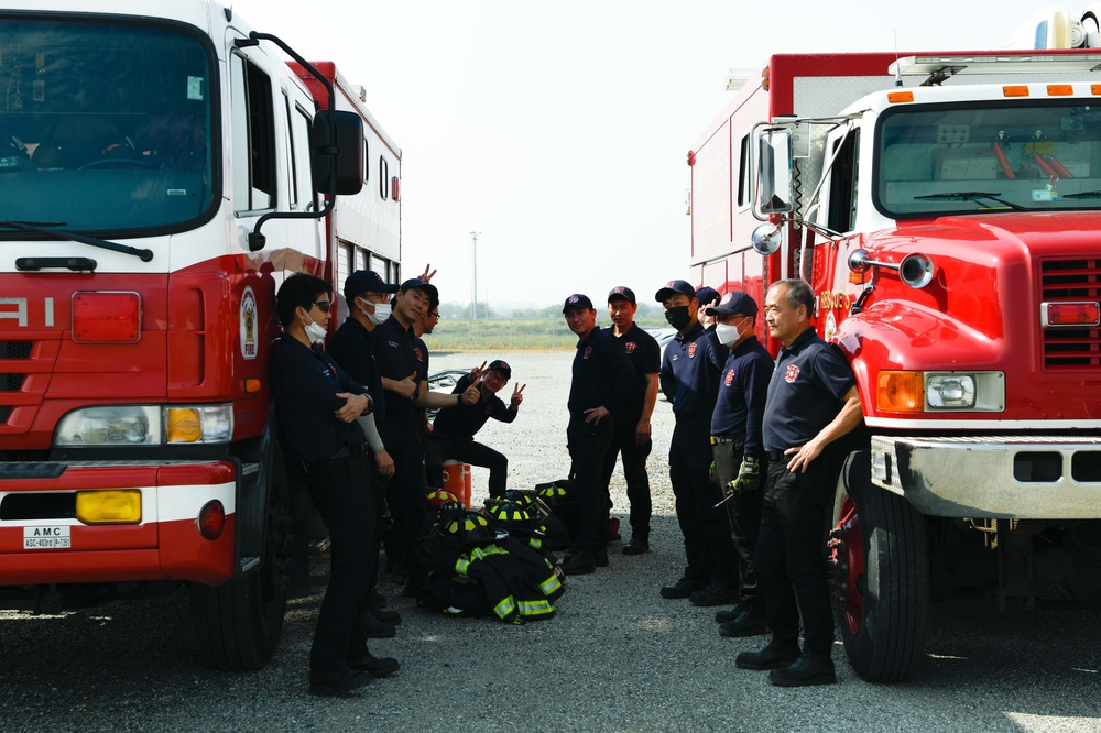 USAG Humphreys command team participates in Fire Prevention Week 2022 kickoff