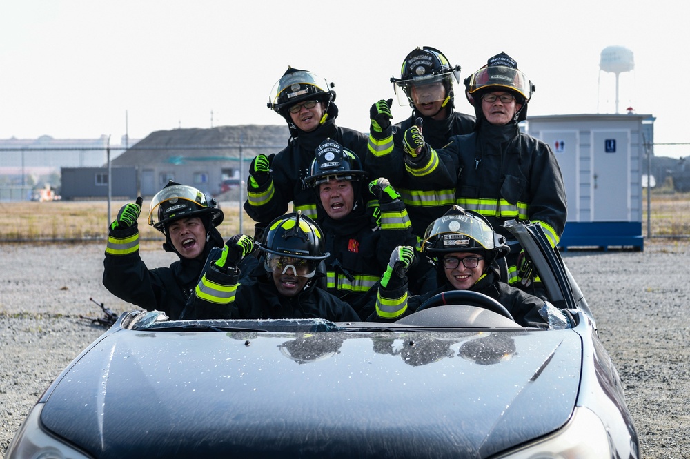 USAG Humphreys command team participates in Fire Prevention Week 2022 kickoff