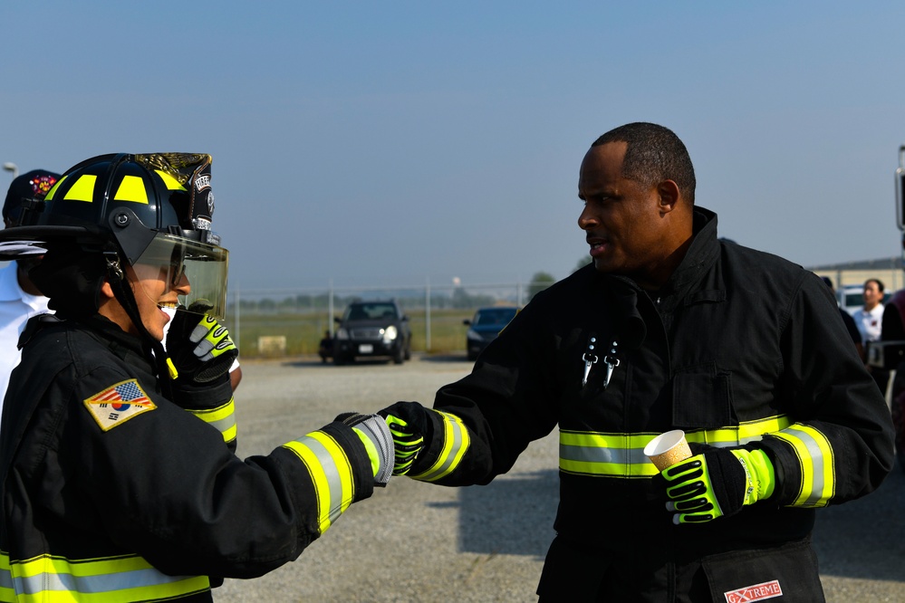 USAG Humphreys command team participates in Fire Prevention Week 2022 kickoff