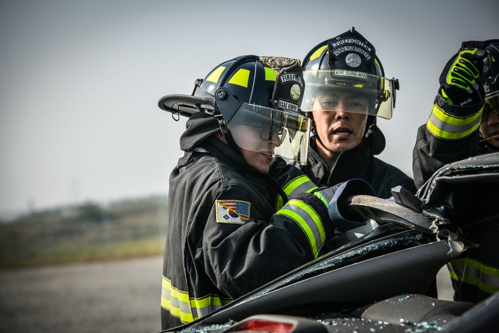 USAG Humphreys command team participates in Fire Prevention Week 2022 kickoff