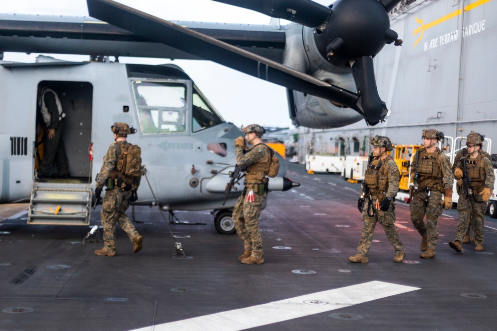 Hot Slide on USS Tripoli